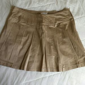Khaki Pleated Skorts / Tennis Skirt